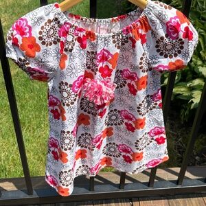 Girls Floral Tunic Top in a sweet retro floral print - size 12 - LIKE NE…